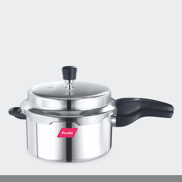 Induction base Stainless Steel Outer Lid Pressure cooker , 3 Litres