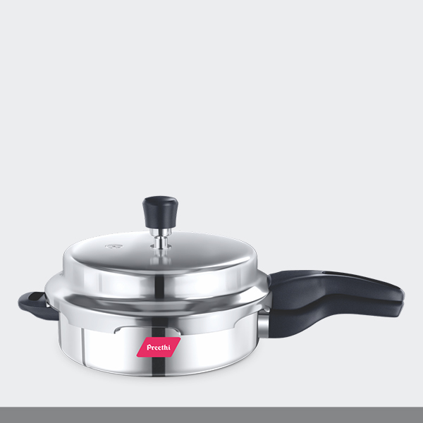 Induction base Stainless Steel Outer Lid Pressure Pan , 3 Litres